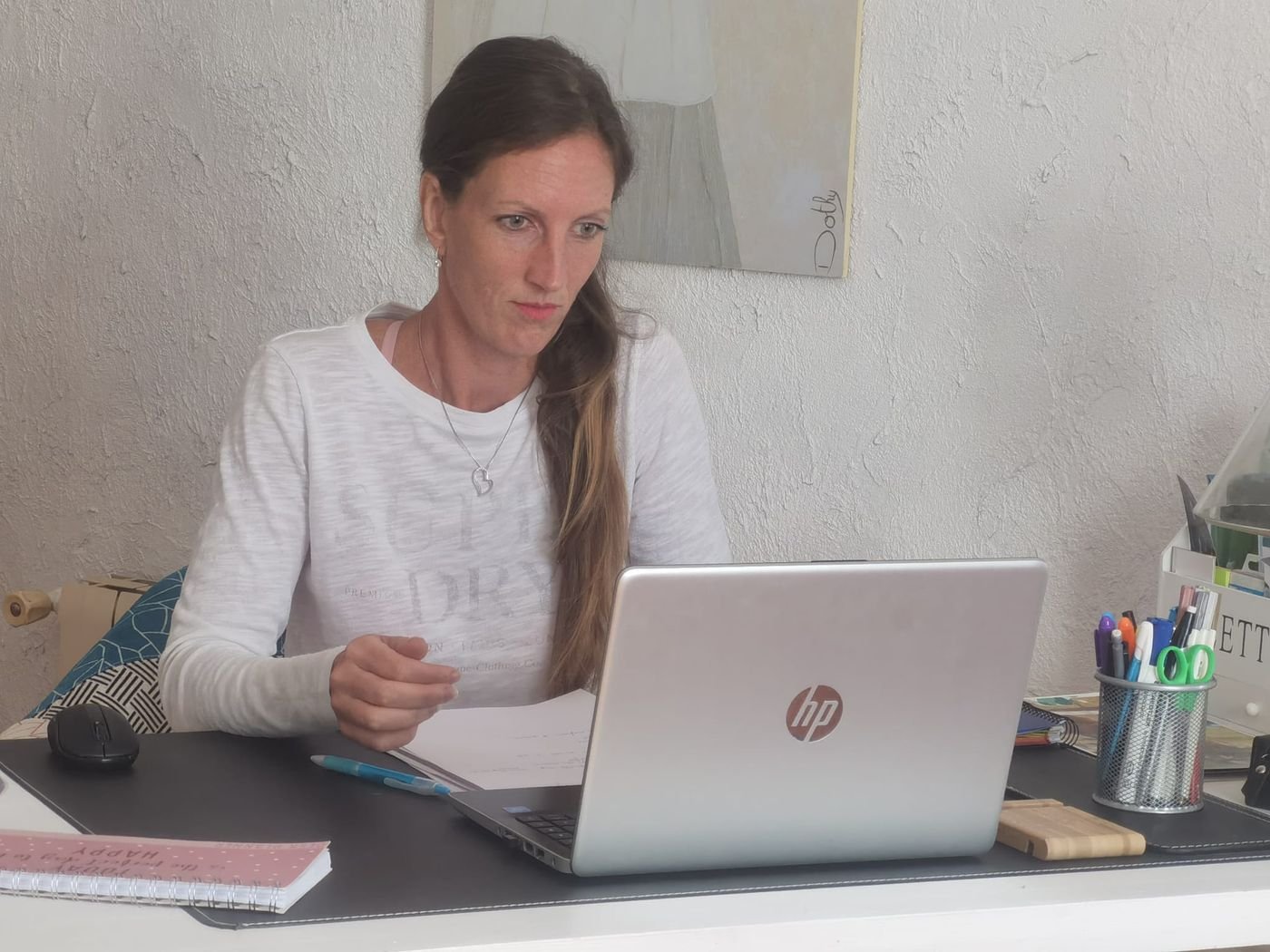 Kelly van Delft en séance de préparation mentale en visio